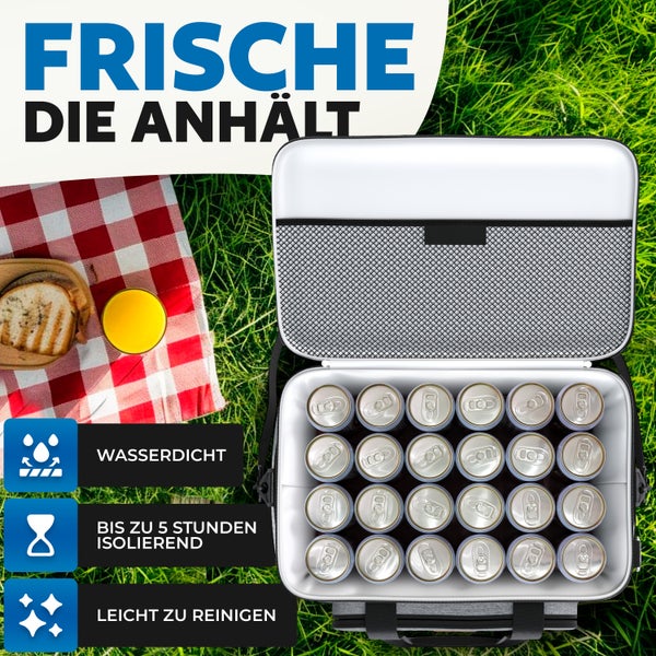 BigDean 30L Kühltasche auslaufsicher & wasserdicht – Picknicktasche für Essen & Getränke – bis zu 5h Kühldauer