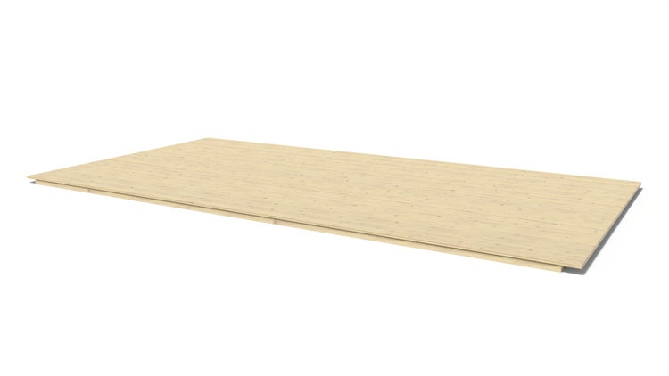 Universalboden für Gartenhäuser - 18 mm - pakiet 3m2 - Nicht imprägniert