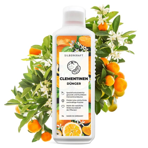 SILBERKRAFT Clementinen Dünger – Für Clementinen & Mandarinen – 1 Liter