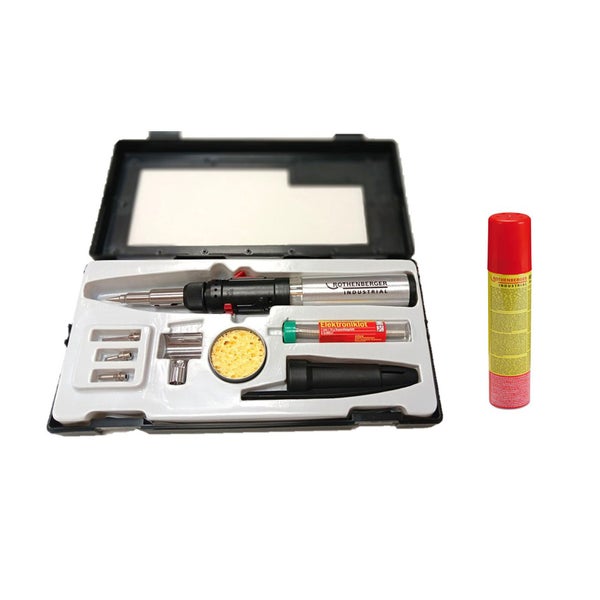 ROTHENBERGER Industrial 1x HOT PEN Piezo Gaslötkolben inkl. 1x Nachfüllgas 100 ml