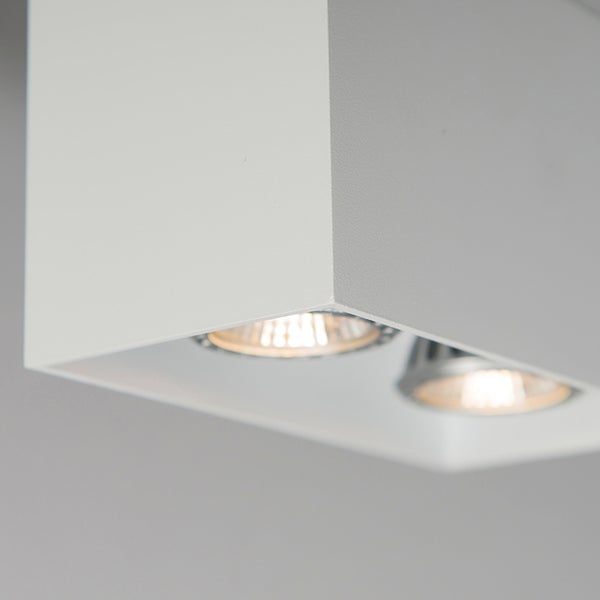 Aufbauleuchte mit zwei Leuchtmitteln