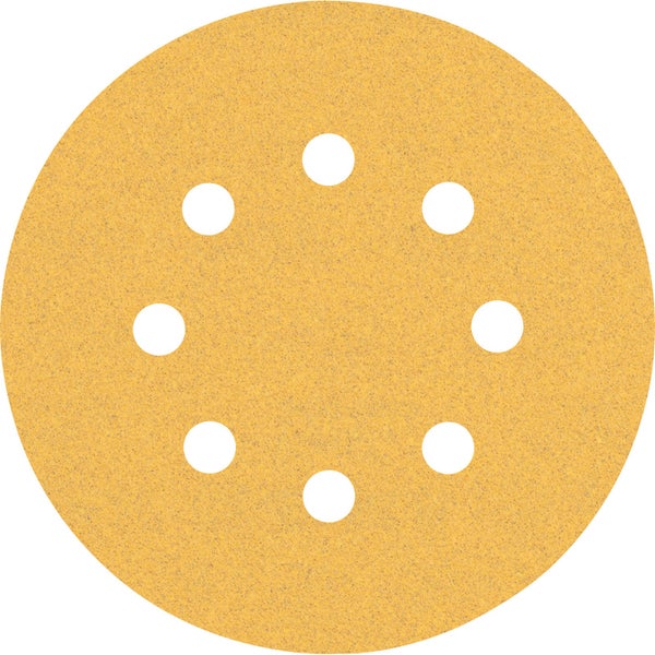 Schleifpapier rund mit acht Löchern