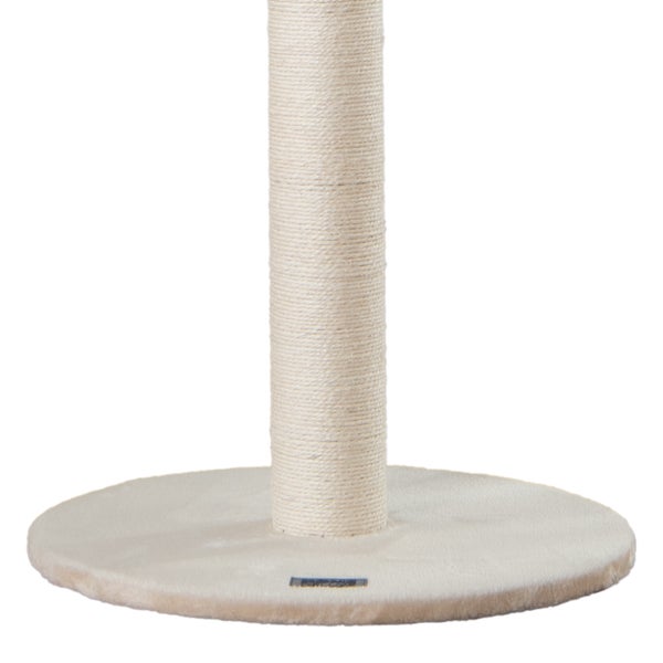Home Deluxe - Kratzpfosten NEVA - Farbe: Beige, Maße: 101 x 49 x 49 cm, Material: Polyester, Sisal, Gestell: MDF I Katzenbaum Kratzpfosten Kratzstamm