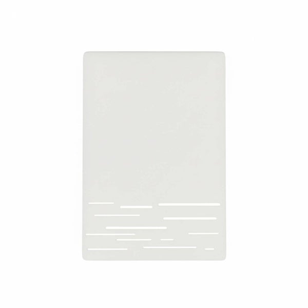 Schablone mit horizontalen Strichen