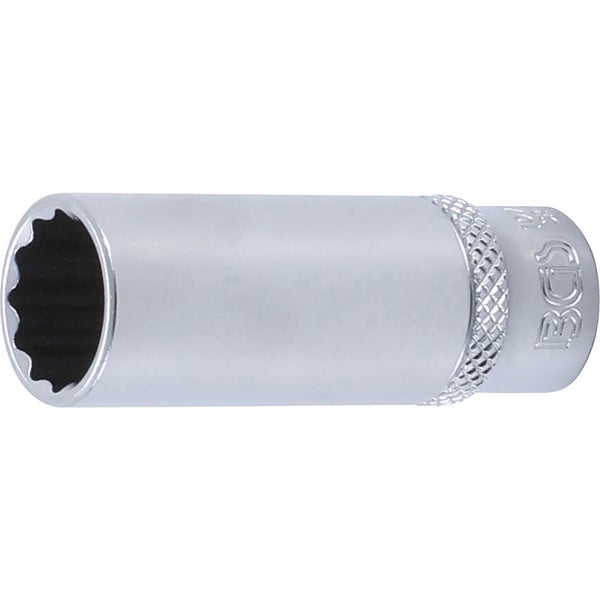 BGS Steckschlüssel-Einsatz Zwölfkant tief Antrieb Innenvierkant 6,3 mm (1/4) SW 13 mm - 10713