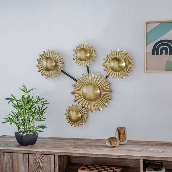 Lindby Wandleuchte, Wandlampe Innen Senmia (Modern) in Gold / Messing aus Metall (5 flammig G9) - Wandstrahler Wandbeleuchtung Schlafzimmer Wohnzimmer Wohnzimmerleuchte