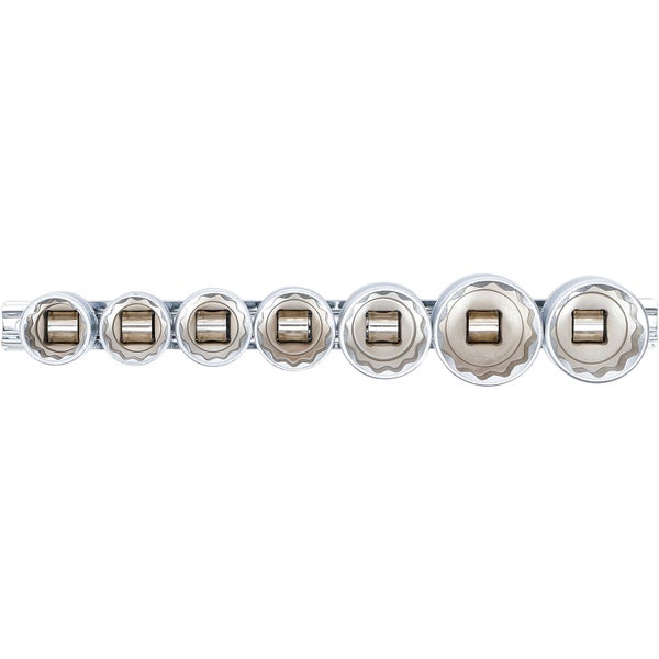 BGS Steckschlüssel-Einsatz-Satz Zwölfkant Antrieb Innenvierkant 12,5 mm (1/2) SW 20 - 32 mm 7tlg. - 9109