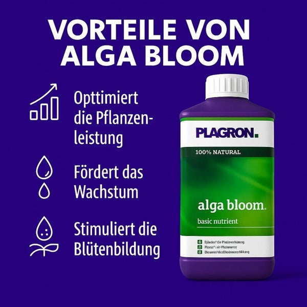 Plagron Alga Bloom Pflanzen-Dünger zur Optimierung der Pflanzenleistung, Förderung des Wachstums und Stimulierung der Blütenbildung