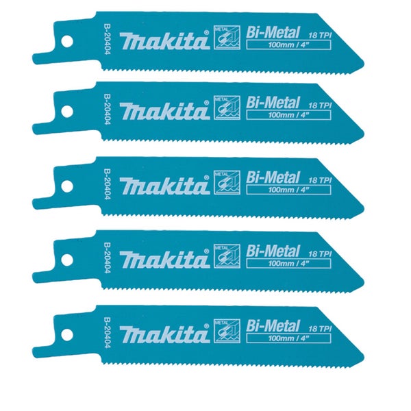 Makita 5 x Recipro-Sägeblatt BIM 100/18Z  - B-20404