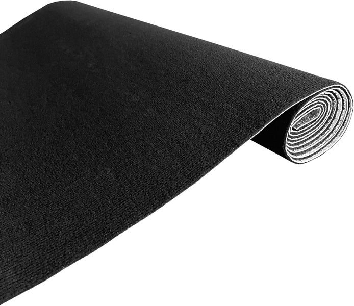 6 m² Selbstklebender Teppich Teppichboden Teppichbelag Bodenbelag Strapazierfähiger Wasserdicht – 120 cm x 500 cm (schwarz)