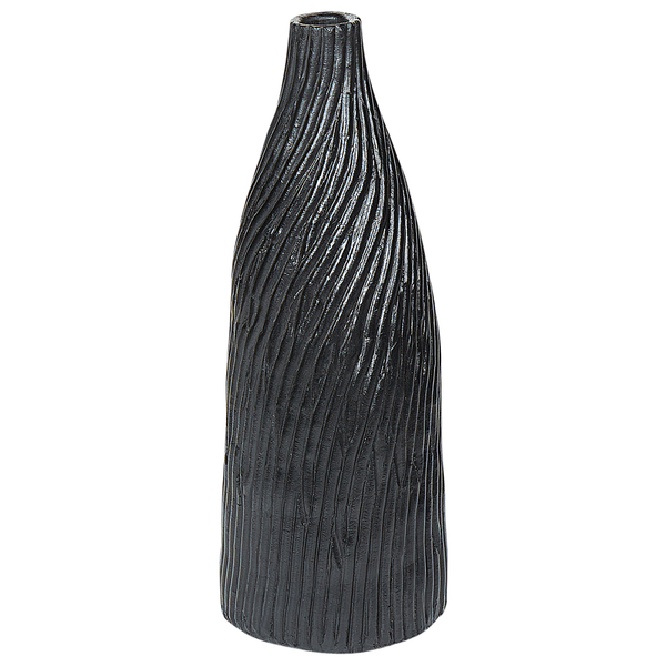 Dekovase FLORENTIA Keramik 50 cm Schwarz