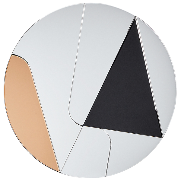 Wandspiegel TROUVILLE 80 cm 80 cm Schwarz / Gold