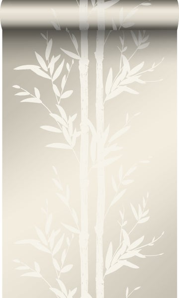 Origin Wallcoverings Tapete Bambusmuster Crême-Weiß - 53 cm x 10,05 m - 345750