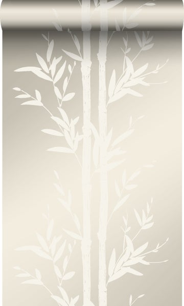Origin Wallcoverings Tapete Bambusmuster Crême-Weiß - 53 cm x 10.05 m - 345750