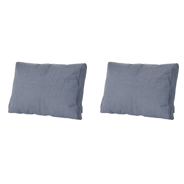 Lounge Profi-Line Manchester jeansgrau - ca. 40x60 cm - 2er-Set