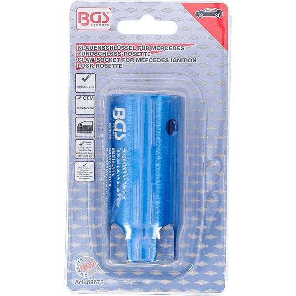 BGS Technic Zündschloss-Rosetten Klauenschlüssel für Mercedes im Blister