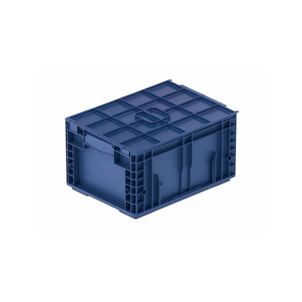 PROREGAL SparSet 5 x VDA KLT Kleinladungsträger Mit Verbundboden und Auflagedeckel HxBxT 21,3 x 30 x 40 cm 16,2 Liter KLT Transportbox