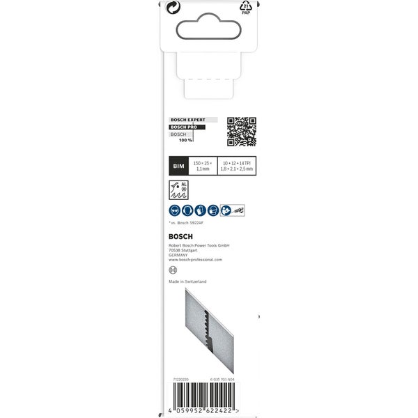 Bosch PRO Thick Metal precise S937HBF Blatt 1,1 x 25 x 150 mm 5-tlg. - 2608658997