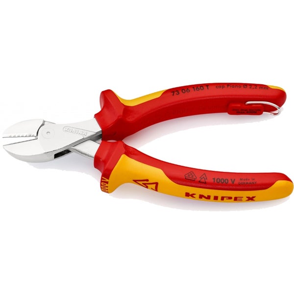 Knipex X-Cut® Kompakt-Seitenschneider mit Befestigungsöse - 7306160T