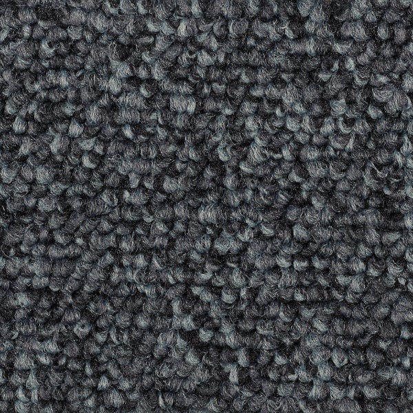 Teppichboden Meterware in Anthrazit strapazierfähige Auslegware mit Schlingen 400 cm Breite (Meterware)
