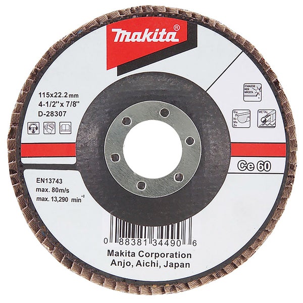 Makita Fächerschleifscheibe 180 mm 120F - D-28569