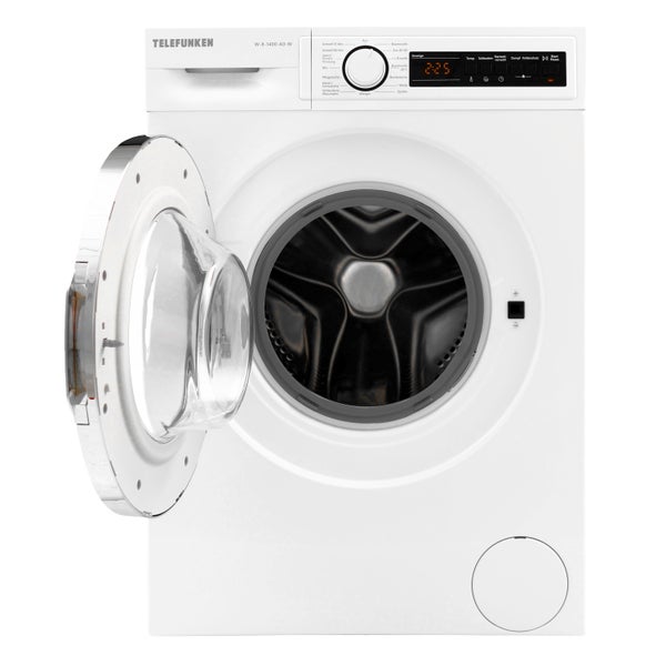 Telefunken Waschmaschine 8 kg 1400 U/Min Dampffunktion AquaStop 15 Programme W-8-1400-A0-W