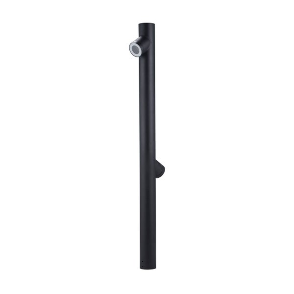 Lindby Außenleuchte Lolani (spritzwassergeschützt (Modern) in Schwarz aus Aluminium (2 flammig, GU10) - Wegeleuchte Pollerleuchte Wegelampe Sockelleuchte