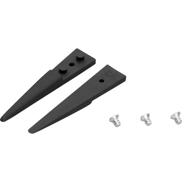 Ersatzspitzen-Set für Pinzetten, Carbonfaser-verstärkt, inklusive drei Befestigungsschrauben.