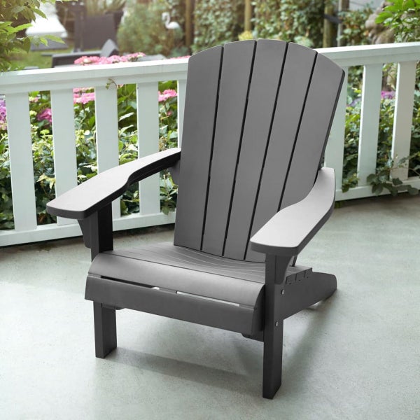 Keter Troy Adirondack Gartenstuhl - 85x80x96,5 cm - Grau