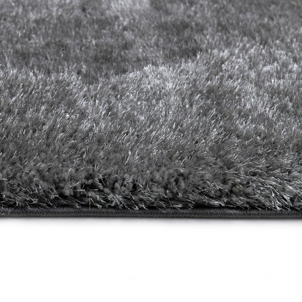 Home Deluxe Hochflorteppich SOFI - Dunkelgrau,  110 x 60 cm