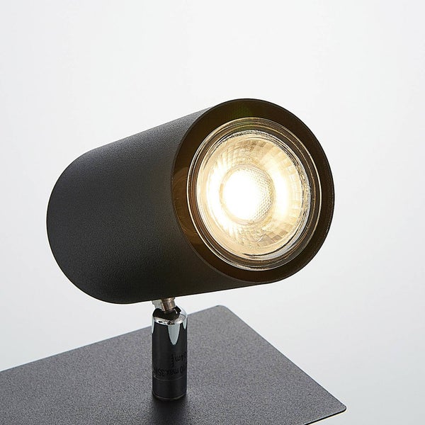 Schwarze Innenleuchte mit Leuchtmittel