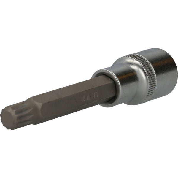 BRILLIANT TOOLS 1/2 Vielzahn-Bit-Stecknuss 100 mm lang M10 - BT022944