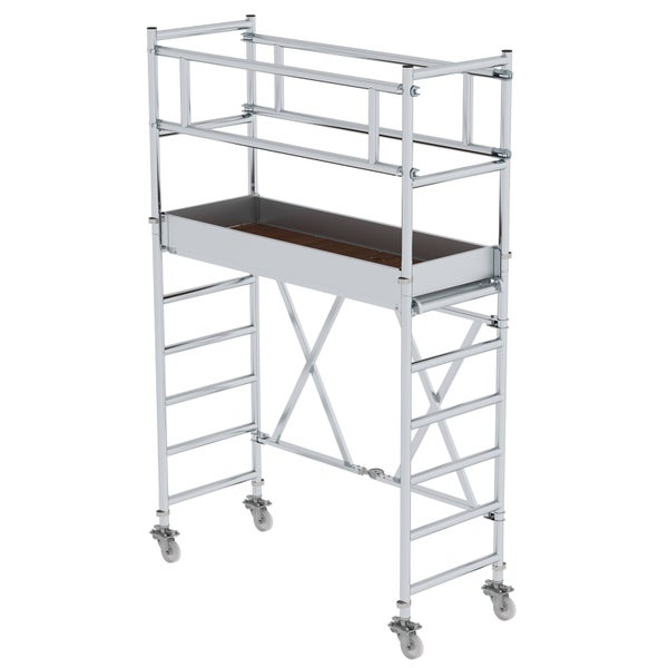 Fahrgerüst aus Aluminium mit Arbeitsplattform