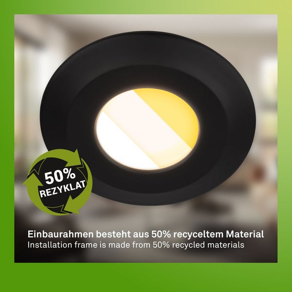 6er Set LED Bad Einbaustrahler LED Einbauleuchten Bad Spots CTS Flach Ra90