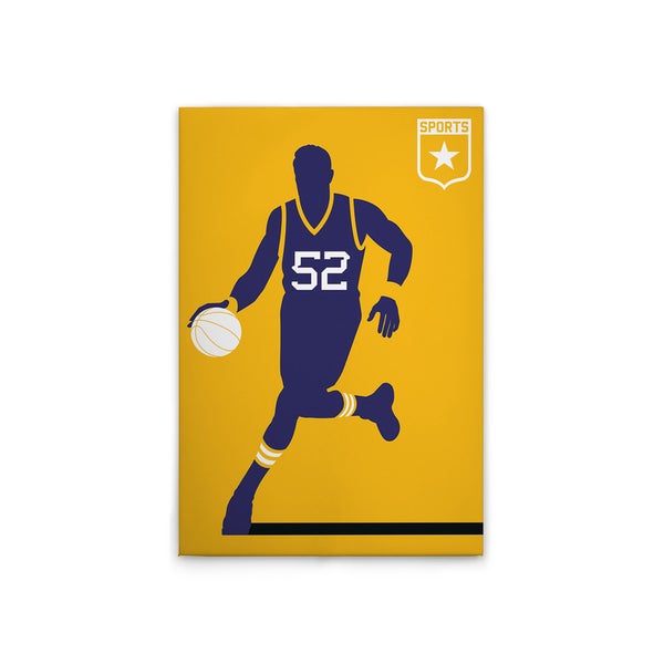 Leinwandbild mit Basketballspieler-Motiv