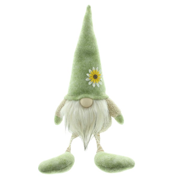 FRANK FLECHTWAREN | Wichtel Blütenmütze, sitzend, POLYESTER, 22 x 12 x 53 cm