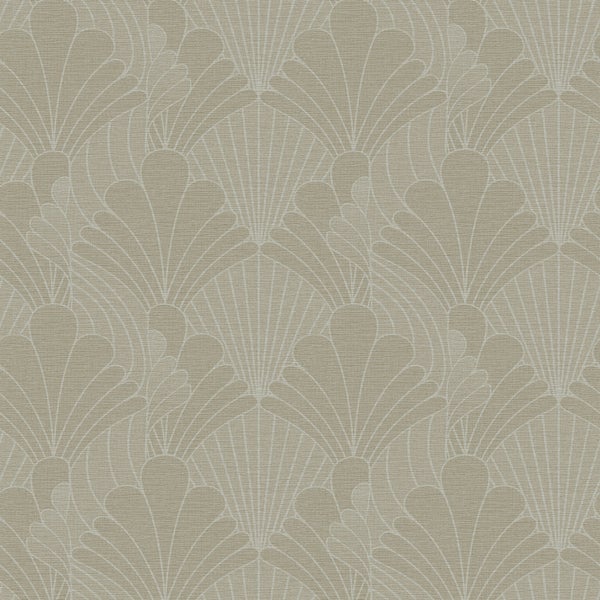 Tapete mit floralem Fächermuster