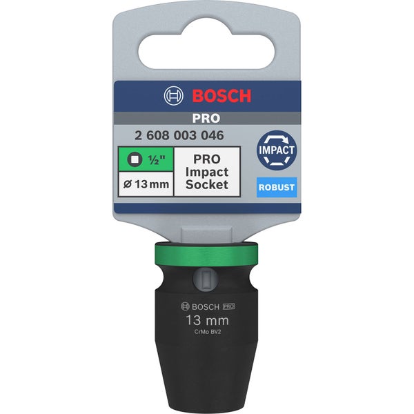 Bosch PRO Impact Socket 1/2 13 mm Standard - 2608003046