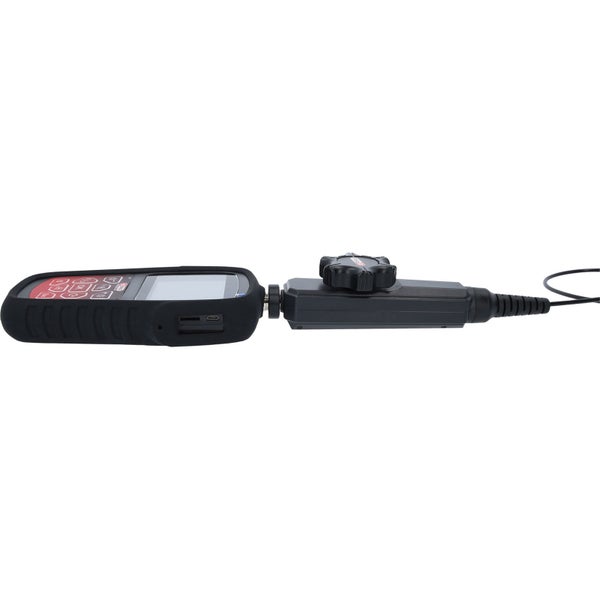 KS TOOLS HD-Videoskop-Satz mit Ø 3,9 mm 180° und 0° HD Frontkamera-Sonde flexible PVC Hülle 3tlg. - 550.7550