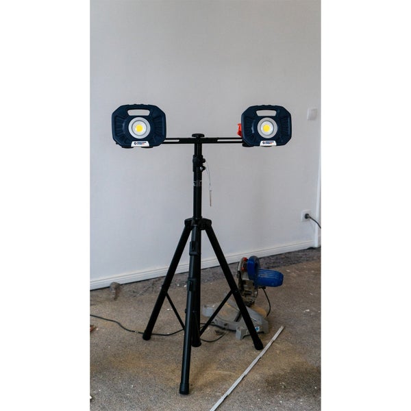 WS24 2x Akku LED-Baustrahler 2.500 Lumen (COB) 25 W inkl. Stativ - WS24-100120