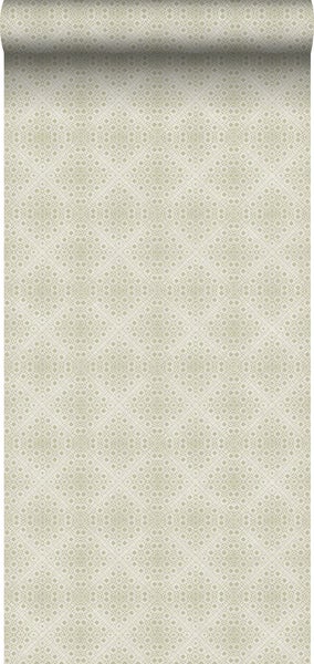 Borastapeter Tapete Fliesenmuster Grün - 53 cm x 10.05 m - 660309