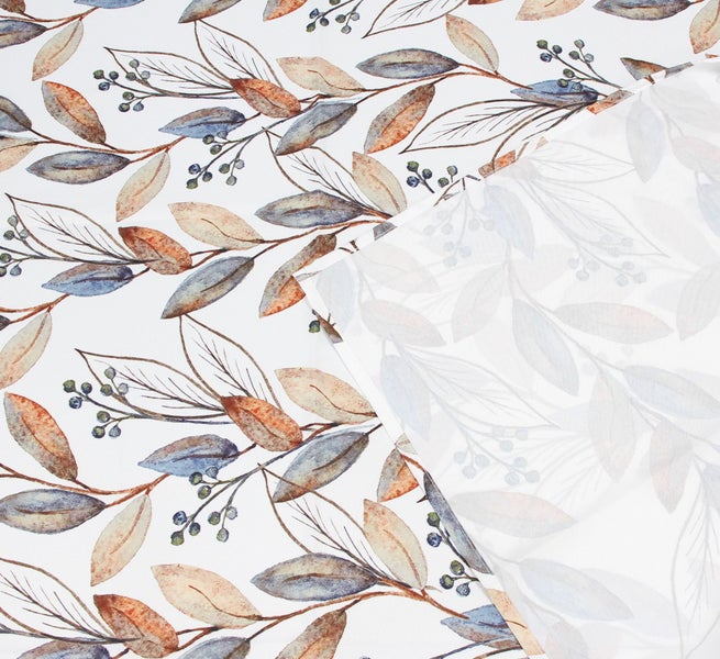 FRANK FLECHTWAREN | Tafeldecke Blättergirlanden, POLYESTER, 140 x 240 cm