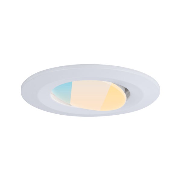 LED Einbauleuchte Calla schwenkbar IP65 rund 90mm 30° 5W 400lm 230V White Switch Weiß matt