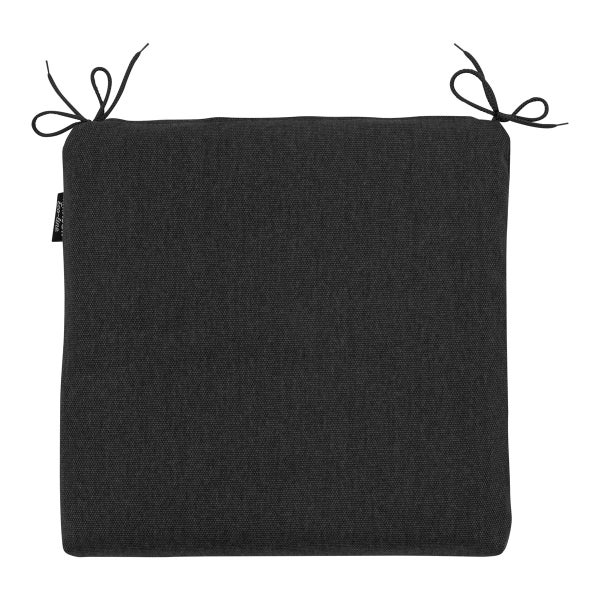 Sitzkissen, schwarzes Canvas Eco+ – ca. 40x40 cm - 4er-Set