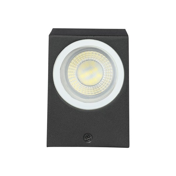V-TAC VT-7652SQ - GU10 Außenbeleuchtung - Wand - Armaturen - Schwarz - IP44
