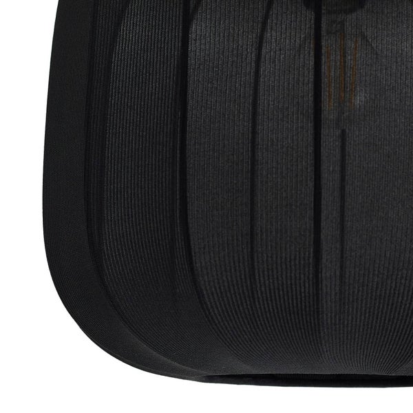 Lindby Deckenlampe Helin (Skandinavisch) in Schwarz aus Textil (1 flammig, E27) - Deckenleuchte Lampe Wohnzimmerleuchte