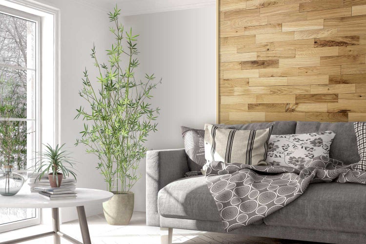 wodewa Wandverkleidung Holz 3D Optik Eiche Rustikal, geölt strukturiert, 400, selbstklebend 1m² Wandpaneele Moderne Wanddekoration Holzverkleidung Holzwand Wohnzimmer Küche Schlafzimmer