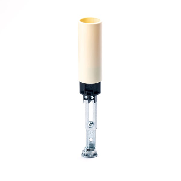 Kerzenhülse Glatt für Kerzenfassung E14 Kronleuchter Kerzenhülle aus Kunststoff ø26mm 65mm Creme