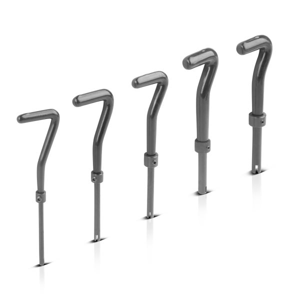 Fünf Spannstifte in verschiedenen Größen