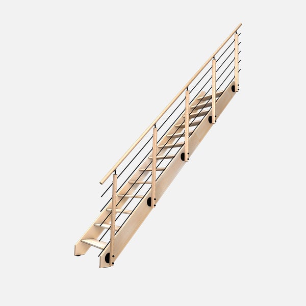 NOSTRA – Gerade Treppe mit Geländer